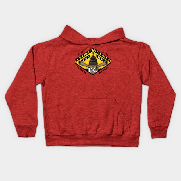 Battleship Dalek 1963 Kids Hoodie by tone